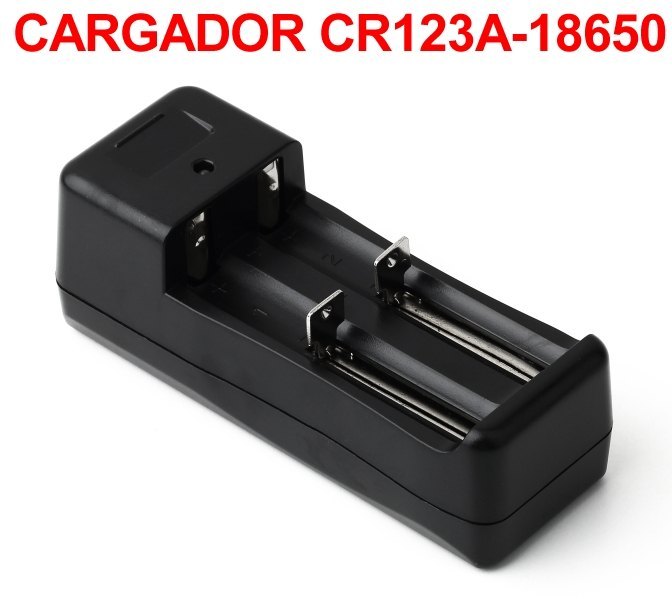 Cargador CR123A 16340 18650 Recargables Litio