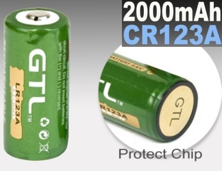 PILA/BATERIA CR123A 3.6V RECARGABLE 2000