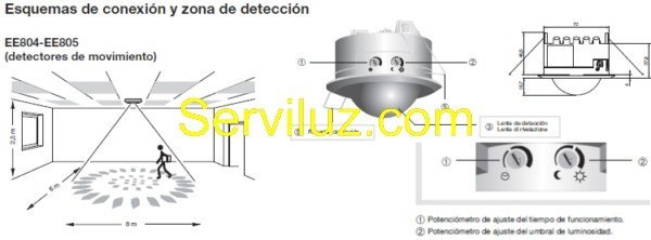 Detector de Movimiento para Luz Sensor Empotrable Techo Detector de  Movimiento para Luz con Sensor Empotrable en Techo Sensor infrarrojos de  Empotrar para Iluminacion 60.253/EMP [60.253/EMP-GSC1401237.] - €7.99 :  Serviluz, iluminación, electricidad