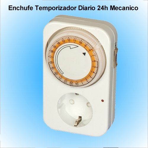 Enchufe Programador diario Temporizador diario 24h - Haga click en la imagen para cerrar