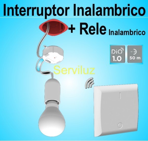 Interruptor Inalambrico de Luz + Receptor Rele ON OFF