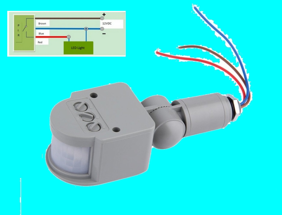 Foco LED empotrable con sensor de movimiento por infrarrojos, 12 W, foco LED  empotrable, sustituye a