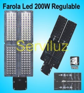 Farola Led 200w Regulable Modular Serie Paralelo