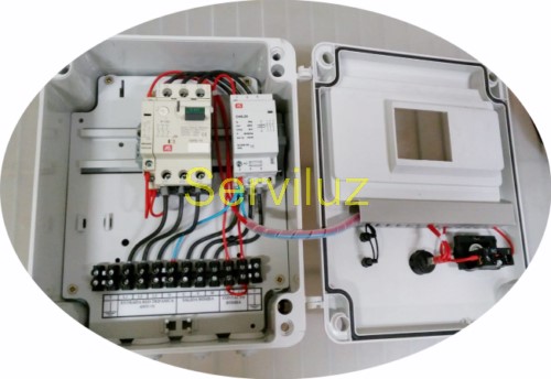 Cuadro Electrico Monofasico de Proteccion Detalle