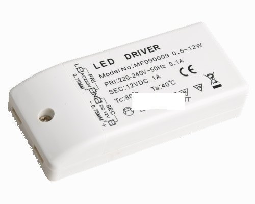 Transformador LED 12v 12W Driver LED 220v DC 12V 1A [T-Driver-220v/12V-12W]  - €6.65 : Serviluz, iluminación, electricidad y electrónica.